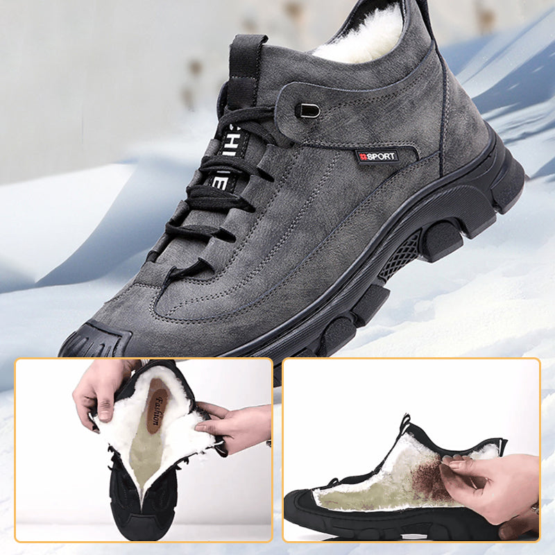 Comfortabele Theo heren sneakers in grijs, perfect voor alledaagse stijl en lange wandelingen.