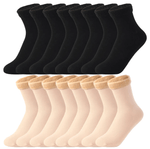 4 Zwart + 4 Beige