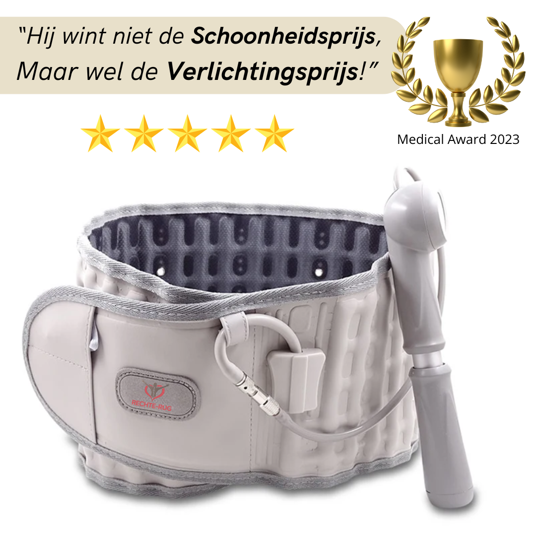 Unisex decompressiebrace voor directe verlichting van rugpijn, ergonomische rugondersteuning.